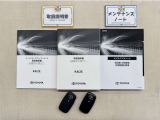 基本操作はもちろん、最近の車は装備もどんどん進化しているので困った時に役立つ取扱説明書、整備歴が確認できるメンテナンスノートが付いてます。安心ですね☆☆