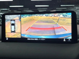 【360&deg;ビューモニター】専用のカメラにより、上から見下ろしたような視点で360度クルマの周囲を確認することができます☆死角部分も確認しやすく、狭い場所での切り返しや駐車もスムーズに行えます。