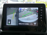 【アラウンドビューモニター】空から見下ろした映像がナビ画面にて確認可能です。駐車もラクラクですよ♪