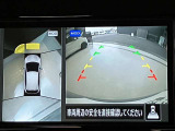 前後左右4つのカメラで、上から見たような映像をお届け、駐車時も安心、アラウンドビューモニター付(肉眼では確認し辛い左前の映像に切り替えることも可能です)。