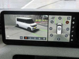 見えルークスの3Dで映る360&deg;カメラです!安全面に関して最先端技術になります
