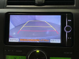バックギアに入れると、このように後方が映し出されます!駐車の際とても安心!便利!最終確認はご自身の目と耳で必ず行ってください!