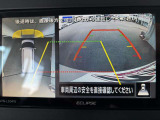 前後左右、見下ろしのモニター表示でバック時の障害物もしっかり見えます!