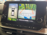 【アラウンドビューモニター】専用のカメラにより、上から見下ろしたような視点で360度クルマの周囲を確認することができます☆死角部分も確認しやすく、狭い場所での切り返しや駐車もスムーズに行えます。