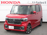 当社試乗車、業務車のN-BOXカスタム(コーディネートスタイル モノトーン)が入庫です。内外装ともにきれいなお車です。
