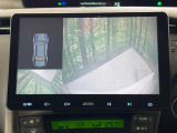 【パノラミックビューモニター】専用のカメラにより、上から見下ろしたような視点で360度クルマの周囲を確認することができます☆死角部分も確認しやすく、狭い場所での切り返しや駐車もスムーズに行えます。