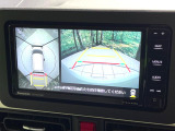 【パノラマモニター】専用のカメラにより、上から見下ろしたような視点で360度クルマの周囲を確認することができます☆死角部分も確認しやすく、狭い場所での切り返しや駐車もスムーズに行えます。