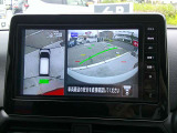 【アラウンドビューモニター】空から見下ろした映像がナビ画面にて確認可能です。駐車もラクラクですよ♪