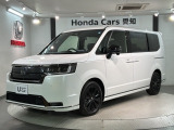 全国納車可 第三者機関証明書付 H SENSING 最長5年保証 ワンオ-ナ- ナビLXM-247VFLi TV装備のステップワゴン e:HEVスパーダプレミアムラインブラックエディション入庫!