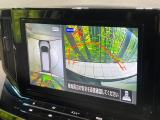 【アラウンドビューモニター】専用のカメラにより、上から見下ろしたような視点で360度クルマの周囲を確認することができます☆死角部分も確認しやすく、狭い場所での切り返しや駐車もスムーズに行えます。