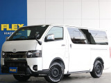 【登録済未使用車】ハイエースバン スーパーGL ダークプライムⅡ パールホワイト ディーゼル4WD 高年式・低走行でFLEXカスタム多数装着の車中拍仕様のお車ご入庫致しました☆☆