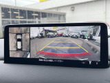【360&deg;ビューモニター】専用のカメラにより、上から見下ろしたような視点で360度クルマの周囲を確認することができます☆死角部分も確認しやすく、狭い場所での切り返しや駐車もスムーズに行えます。
