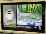 【パノラマモニター】専用のカメラにより、上から見下ろしたような視点で360度クルマの周囲を確認することができます☆死角部分も確認しやすく、狭い場所での切り返しや駐車もスムーズに行えます。