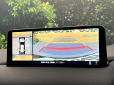 【360&deg;ビューモニター】専用のカメラにより、上から見下ろしたような視点で360度クルマの周囲を確認することができます☆死角部分も確認しやすく、狭い場所での切り返しや駐車もスムーズに行えます。