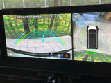 【アラウンドビューモニター】専用のカメラにより、上から見下ろしたような視点で360度クルマの周囲を確認することができます☆死角部分も確認しやすく、狭い場所での切り返しや駐車もスムーズに行えます。