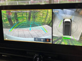 【アラウンドビューモニター】専用のカメラにより、上から見下ろしたような視点で360度クルマの周囲を確認することができます☆死角部分も確認しやすく、狭い場所での切り返しや駐車もスムーズに行えます。