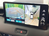 【マルチビューカメラシステム】専用のカメラにより、上から見下ろしたような視点で360度クルマの周囲を確認することができます☆縦列駐車や幅寄せ時に活躍してくれます♪