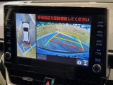 【パノラミックビューモニター】専用のカメラにより、上から見下ろしたような視点で360度クルマの周囲を確認することができます☆死角部分も確認しやすく、狭い場所での切り返しや駐車もスムーズに行えます。