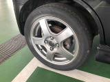 オシャレは足元から。アルミホイールはいてます。
