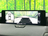 【360&deg;ビューモニター】専用のカメラにより、上から見下ろしたような視点で360度クルマの周囲を確認することができます☆死角部分も確認しやすく、狭い場所での切り返しや駐車もスムーズに行えます。