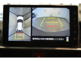 パノラミックビューモニター付きです。 車両を上から見たような映像をディスプレイオーディオ画面に表示。 運転席からの目視だけでは見にくい、車両周辺の状況をリアルタイムでしっかり確認できます。
