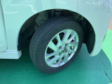 タイヤサイズは155/65R14純正アルミホイール付き!(夏タイヤ装着)冬タイヤ、ホイール注文も承っております☆