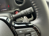 運転席の手元でシフトアップシフトダウンの操作が可能なパドルシフトを装備しています♪