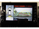 車両を上から見たような映像表示するパノラミックビューモニター付き!