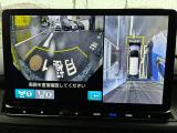 左画面にはリアだけじゃなくフロントカメラの画面表示もできます。