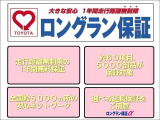 ☆買った後も安心☆ 納車日から1年間・走行距離無制限の保証付き!弊社のサービス工場に加え、全国約4,500ヶ所のトヨタのお店で保証修理が受けられる、オールトヨタのネットワークを活かした保証です。