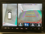 【全方位モニター】 4つのカメラで映像を映し出します。発進時、後退時も周囲の安全を確認し、サポートします^^