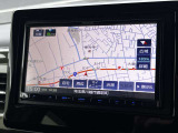 ナビ画面のアップ写真です。画面が大きく操作がしやすいです。ワンセグTV・Bluetoothオーディオ・CD・DVDビデオの再生が可能です。