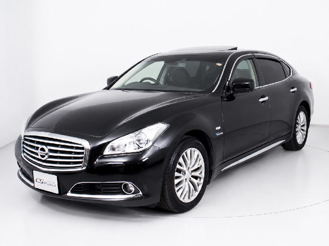 日産 CIMA ニッサンシーマハイブリットVIPサンルーフ付 日産 シーマハイブリッド 3.5 VIP 禁煙車 ワンオーナー サンルーフ 黒