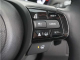 ◆アダプティブクルーズコントロール◆予め設定した車速内でクルマが自動的に加減速。前走車との適切な車間距離を維持しながら追従走行します。【LKAS】車線維持支援システムでステアリング操作を支援。
