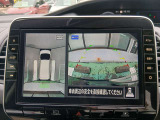 車を真上から画面で確認出来るアラウンドビューモニター♪画面を見ながら車庫入れが非常に楽になります!