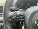 ステアリングに運転中に電話応対可能なスイッチがあるので運転中手が離せない場面でも通話できちゃいます!!