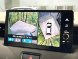 【全方位モニター】専用のカメラにより、上から見下ろしたような視点で360度クルマの周囲を確認することができます☆縦列駐車や幅寄せ時に活躍してくれます♪