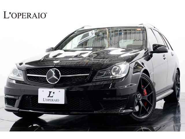 Cクラスワゴン AMG C63 エディション 507 黒革 専用19インチ鍛造ホイール サンルーフ