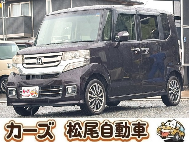 N-BOXカスタム G ターボ Lパッケージ 4WD 保証12ヵ月・走行無制限 社外ナビ テレビ