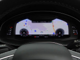 必要に応じてメーター内に地図や車両のインフォメーションなどを切り替え表示できる12.3インチバーチャルコクピット