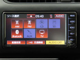 トヨタ純正ナビ AM/FMラジオ CD再生 ワンセグTV Bluetoothオーディオ
