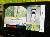 【パノラミックビューモニター】専用のカメラにより、上から見下ろしたような視点で360度クルマの周囲を確認することができます☆死角部分も確認しやすく、狭い場所での切り返しや駐車もスムーズに行えます。