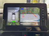 【アラウンドビューモニター】専用のカメラにより、上から見下ろしたような視点で360度クルマの周囲を確認することができます☆死角部分も確認しやすく、狭い場所での切り返しや駐車もスムーズに行えます。