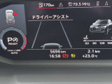 低走行車両入庫!レイアウトはステアリングスイッチで切り替えでき運転に集中しながら必要な情報を瞬時に得ることが可能です。