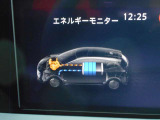 バッテリーの充電状況や電力の流れが一目瞭然!メーター内で確認が出来ます。