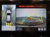 パノラミックビューモニター付きです。車両を上から見たような映像をディスプレイオーディオ画面に表示。運転席からの目視だけでは見にくい、車両周辺の状況をリアルタイムでしっかり確認できます。
