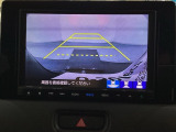 バックでの車庫入れも安心です!リアカメラが付いているバックモニター付のナビを装備しております。操作線もついており距離感も画面から確認できます。
