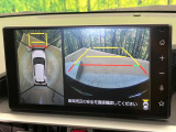 【パノラマモニター】専用のカメラにより、上から見下ろしたような視点で360度クルマの周囲を確認することができます☆死角部分も確認しやすく、狭い場所での切り返しや駐車もスムーズに行えます。