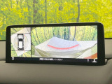 【360&deg;ビューモニター】専用のカメラにより、上から見下ろしたような視点で360度クルマの周囲を確認することができます☆死角部分も確認しやすく、狭い場所での切り返しや駐車もスムーズに行えます。