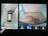 車両を上から見たような映像をディスプレイオーディオ画面に表示するパノラミックビューモニター